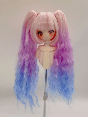 BJD Wig Female Colorful Cli...