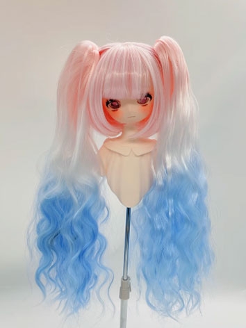 BJD Wig Female Colorful Cli...