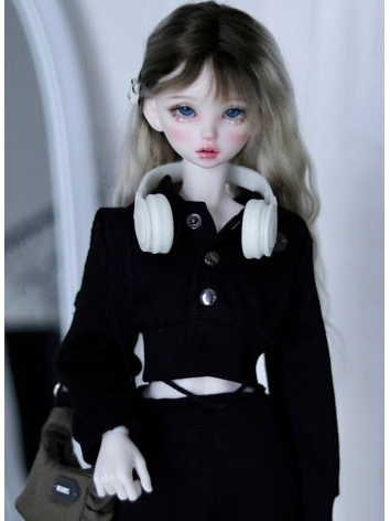 BJD Clothes Black Hoodie To...