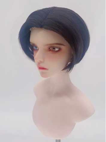 BJD Wig Male Black Soft Short Wig for SD MSD YOSD Size Ball-jointed Doll