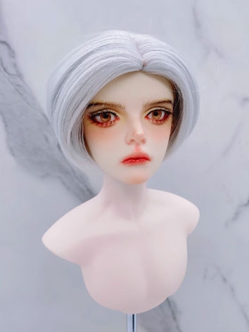 BJD Wig Male Silver White H...