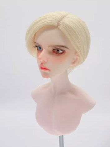 BJD Wig Male Milk Gold Soft Short Wig for SD MSD YOSD Size Ball-jointed Doll