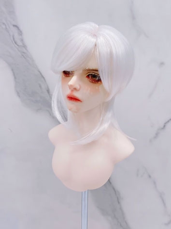 BJD Wig Male Moon White Sof...