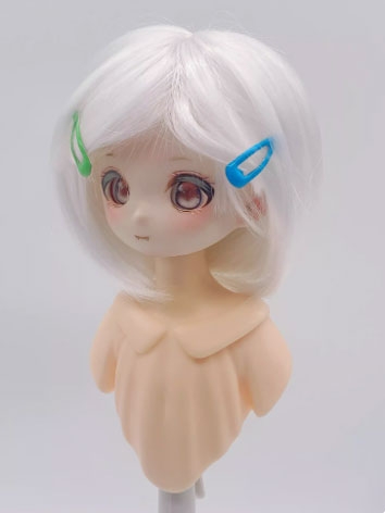 BJD Wig Female White Soft S...