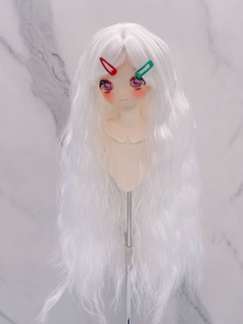 BJD Wig Female White Soft L...