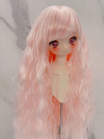 BJD Wig Female Soft Pink Lo...