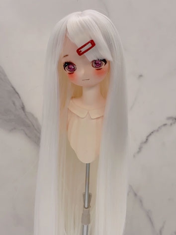 BJD Wig Female Moon White S...