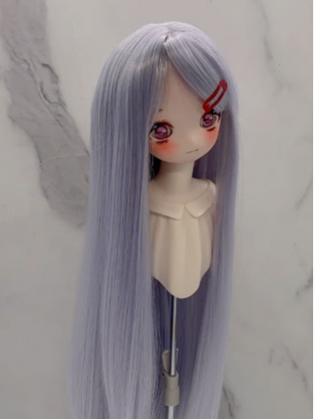 BJD Wig Female Haze Blue So...