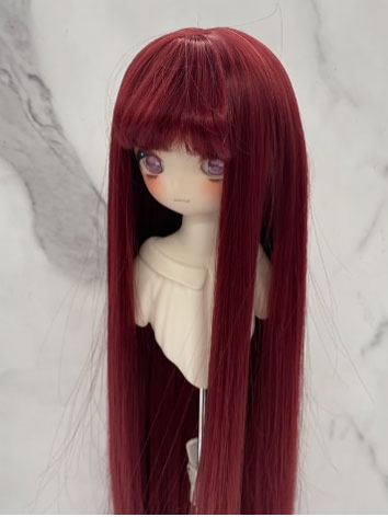 BJD Wig Female Wine Soft St...