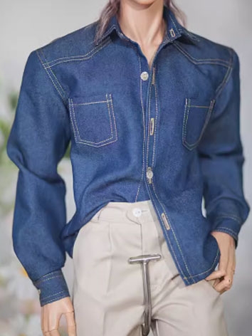 BJD Clothes Male Blue Denim...