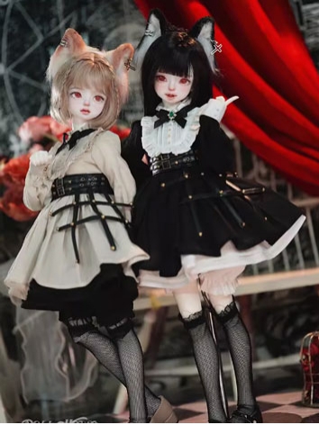 BJD Clothes Black Beige Dev...