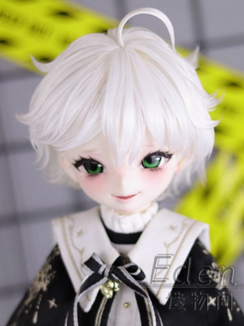 BJD Wig Style White Short H...