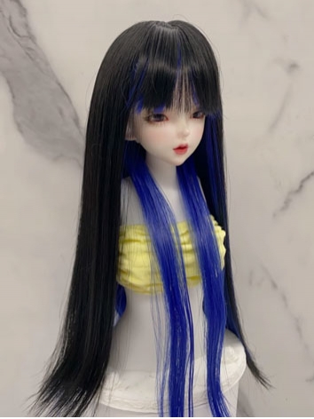 BJD Wig Female Black and Bl...