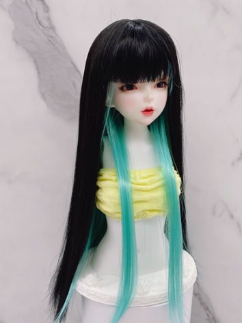 BJD Wig Female Black and Gr...