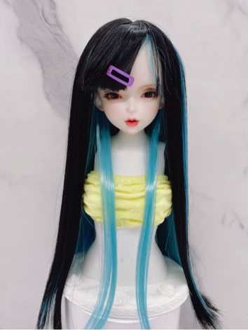 BJD Wig Female Black and Bl...