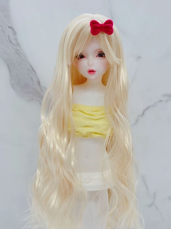 BJD Wig Female Milk Gold Cu...