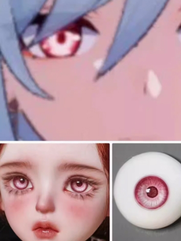 BJD Plaster Resin Eyes Pink...