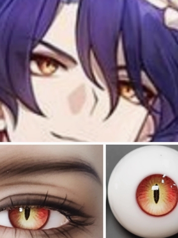 BJD Plaster Resin Eyes Oran...