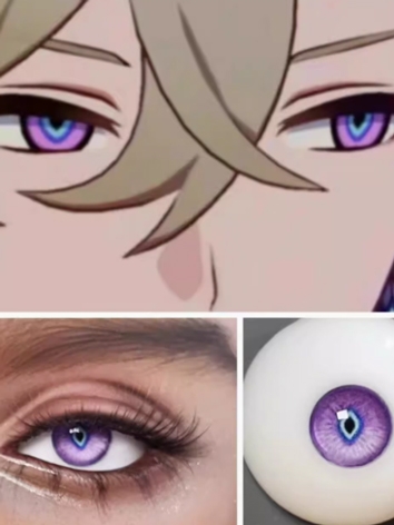 BJD Plaster Resin Eyes Purp...