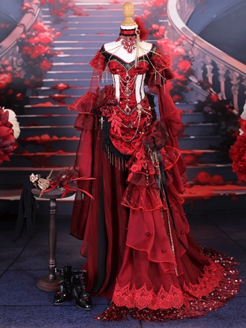 BJD Clothes Scarlett Outfit...
