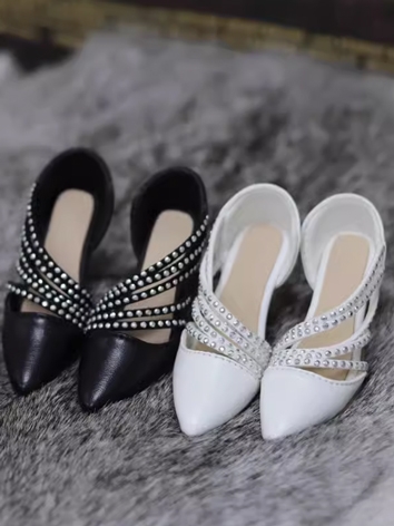 BJD Shoes Female Black Whit...