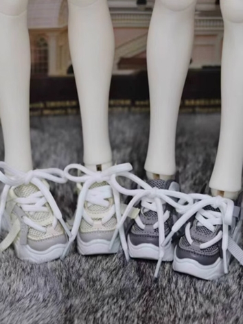 BJD Shoes Gray Lace-up Spor...