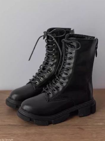 BJD Shoes Black Lace-up Thi...