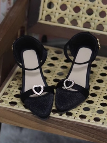 BJD Shoes Black White Blue ...