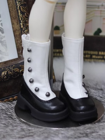 BJD Shoes Black Brown White...