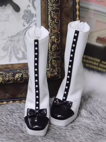 BJD Shoes Black and White S...