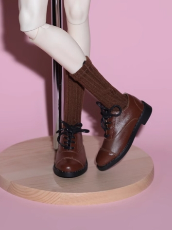 BJD Shoes Black White Brown...