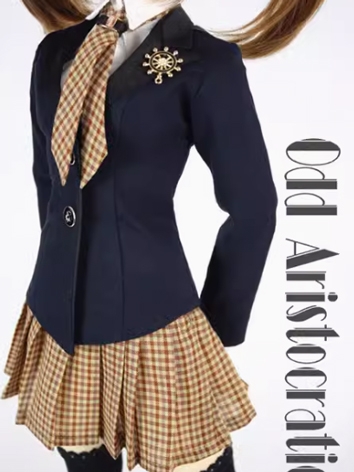 BJD Clothes Blue Preppy Sty...