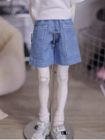 BJD Clothes Blue Large Pock...