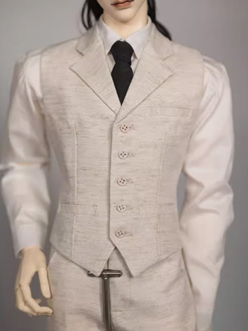 BJD Clothes Male Beige Gray...