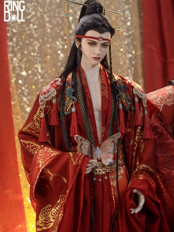 BJD Clothes [Jun Huai] Chinese Wedding Dress for 75cm Size Ball-jointed Doll