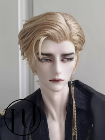 BJD Wig Black Gold Wine Gra...