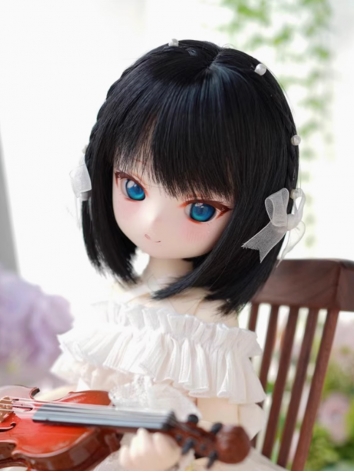 BJD Wig Girl Black High Tem...