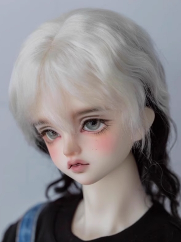 BJD Wig Boy Black and White...