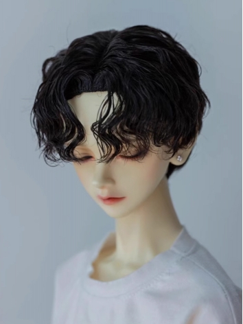 BJD Wig Boy Black Short Sty...