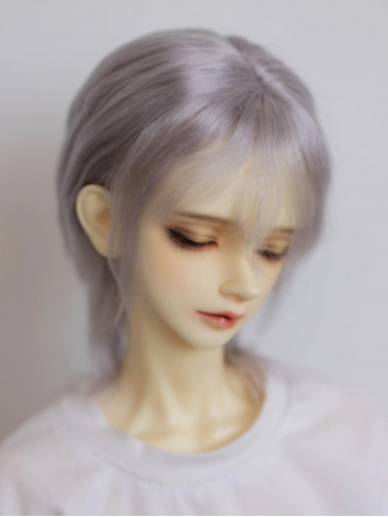 BJD Wig Boy Silver Wolf Tai...