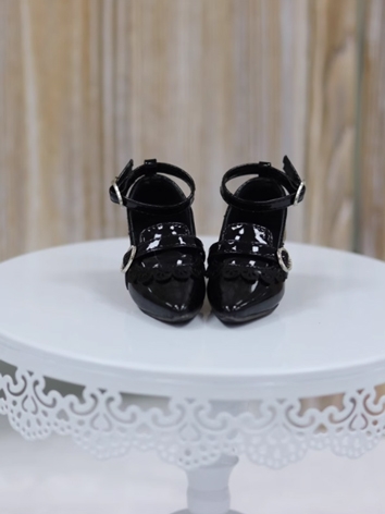 BJD Shoes Girl Black Point ...