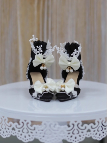 BJD Shoes Girl Black Point ...