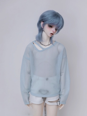 BJD Clothes Blue Outer Shir...