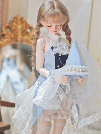 BJD Clothes Girl White Blue...