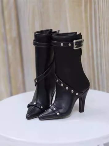 BJD Shoes Girl Black Point ...