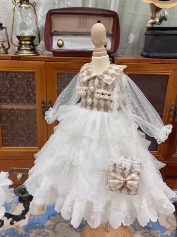 BJD Clothes Girl White Plai...