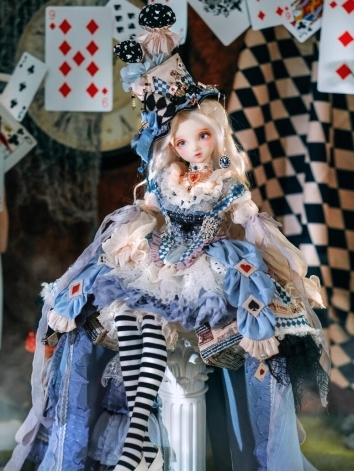 BJD Clothes Female Girl Dress Alice Time Limited Fit for SD16/SDGR/SD/MSD Size Ball-jointed Doll