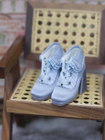BJD Shoes Girl Silver Gray ...
