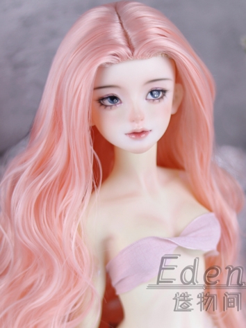 BJD Female Pink High Temperature Soft Long Curly Hair for SD MSD Size Ball-jointed Doll