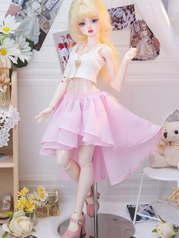 BJD Clothes Girl White Pink...